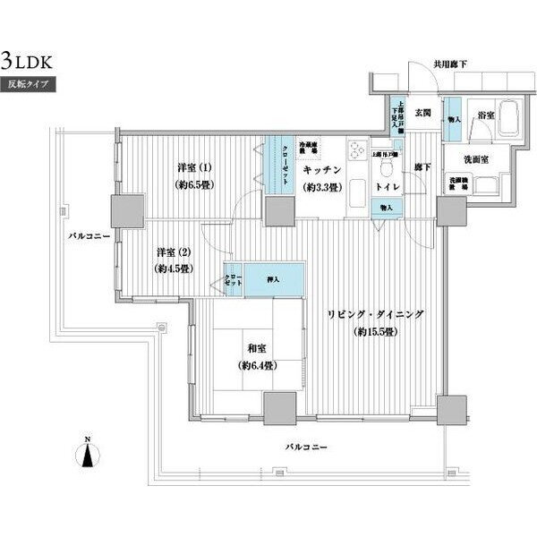 ベルタワー 8階 3LDK 賃貸物件詳細
