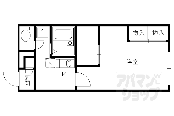 京都府京都市右京区梅津罧原町 松尾大社駅 1K アパート 賃貸物件詳細