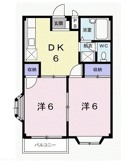 群馬県桐生市広沢町６ 小俣駅 2DK アパート 賃貸物件詳細