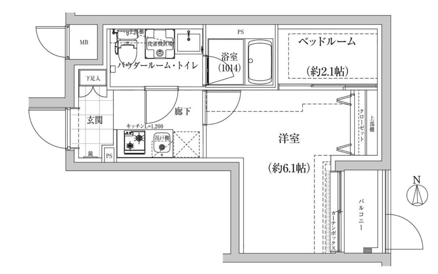 東京都中野区新井４ 中野駅 1LDK マンション 賃貸物件詳細
