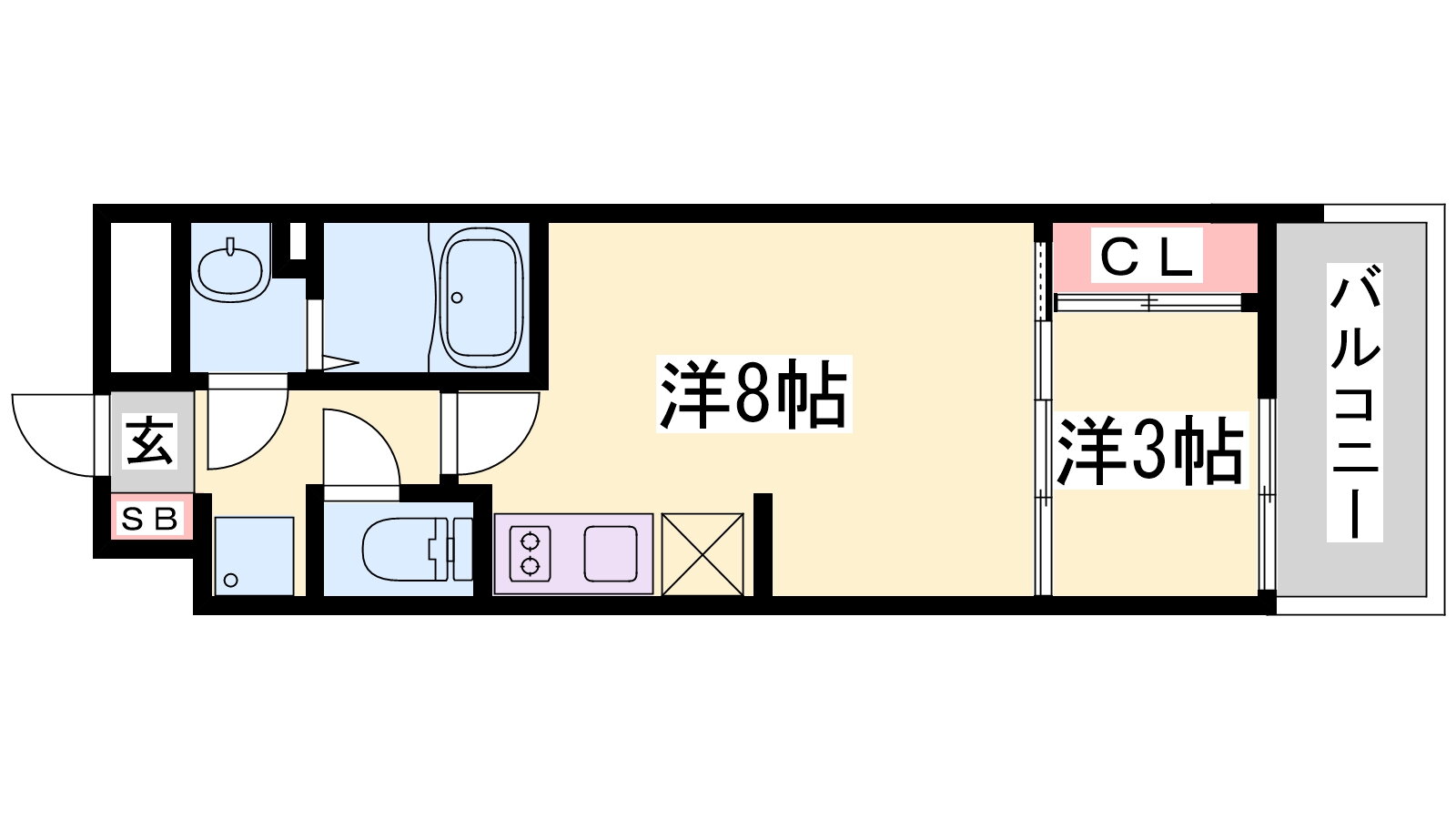 兵庫県神戸市兵庫区須佐野通４ 兵庫駅 1DK アパート 賃貸物件詳細