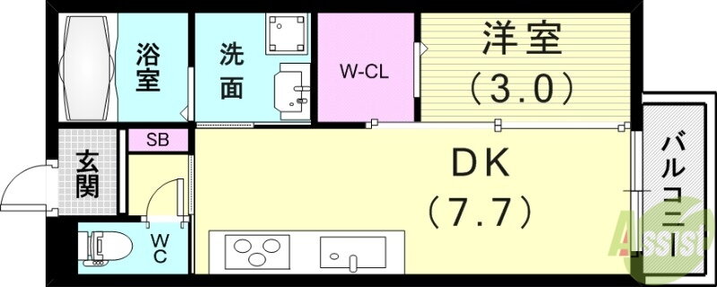 兵庫県明石市大久保町谷八木 藤江駅 1DK アパート 賃貸物件詳細