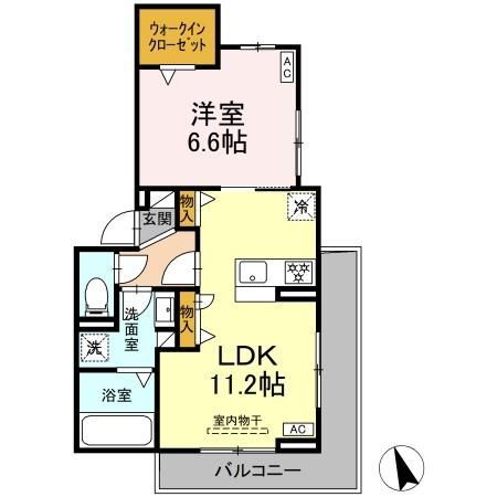 リッツハウスＩＩ 2階 1LDK 賃貸物件詳細