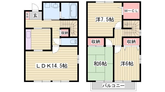 兵庫県三木市緑が丘町西５ 広野ゴルフ場前駅 3LDK アパート 賃貸物件詳細