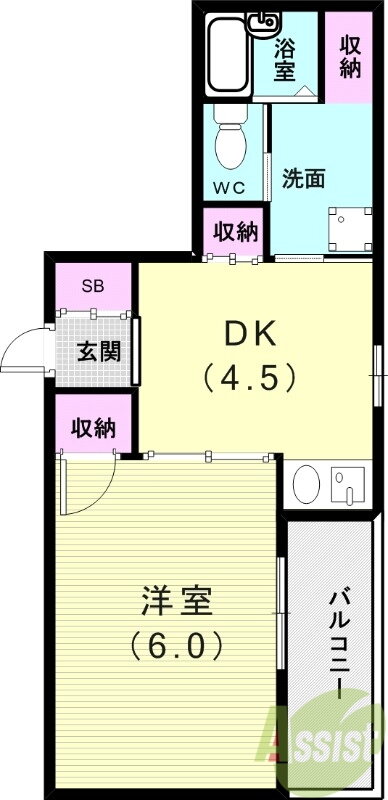 兵庫県神戸市須磨区須磨浦通４ 須磨駅 1DK マンション 賃貸物件詳細