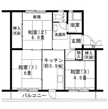 兵庫県三木市志染町西自由が丘２ 志染駅 3K マンション 賃貸物件詳細