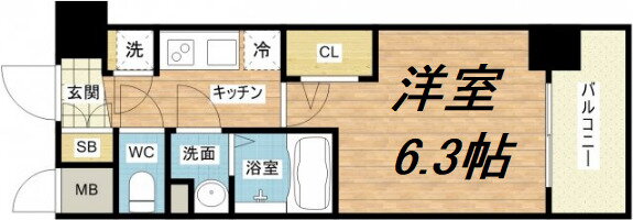 大阪府大阪市西区南堀江４ ドーム前駅 1K マンション 賃貸物件詳細