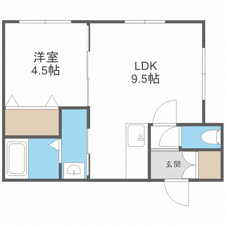 北海道札幌市豊平区平岸四条９ 平岸駅 1LDK マンション 賃貸物件詳細