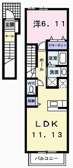 兵庫県西脇市小坂町 新西脇駅 1LDK アパート 賃貸物件詳細