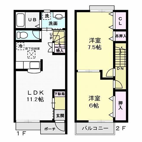 茨城県水戸市東前町 東水戸駅 2LDK アパート 賃貸物件詳細