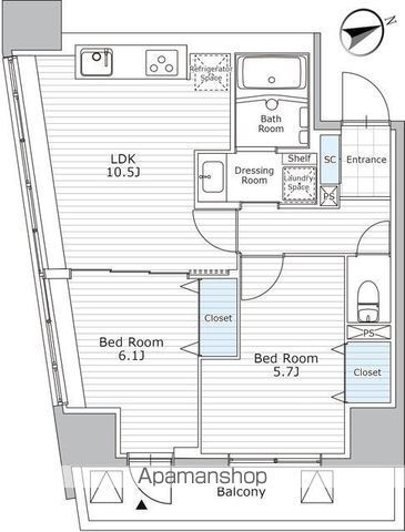東京都台東区東上野５ 上野駅 2LDK マンション 賃貸物件詳細