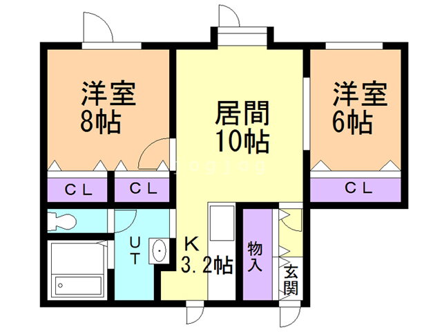 北海道旭川市豊岡十一条７ 2LDK アパート 賃貸物件詳細