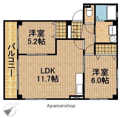 静岡県浜松市中央区大平台３ 浜松駅 2LDK アパート 賃貸物件詳細