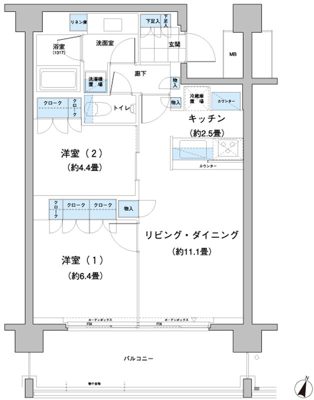 東京都世田谷区砧２ 千歳船橋駅 2LDK マンション 賃貸物件詳細
