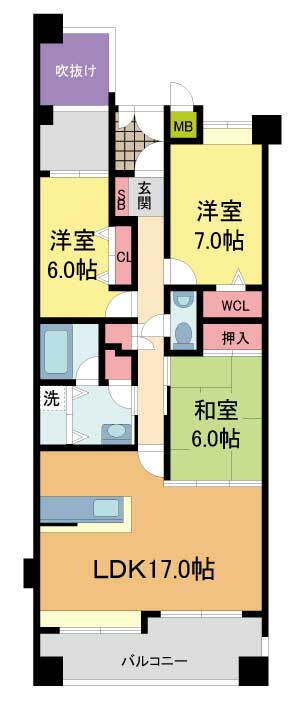 ファミールグラン雲雀丘 2階 3LDK 賃貸物件詳細