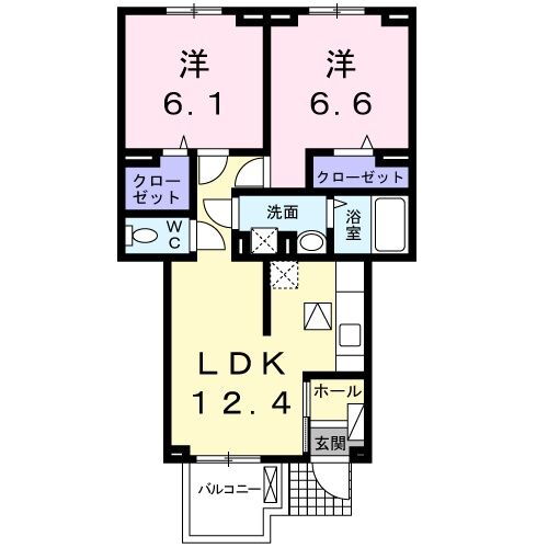 ボヌール伊奈　高蔵館 1階 2LDK 賃貸物件詳細