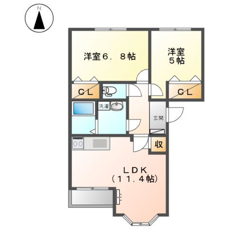 福井県敦賀市新和町１ 敦賀駅 2LDK アパート 賃貸物件詳細