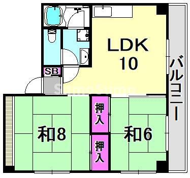 兵庫県尼崎市武庫之荘５ 武庫之荘駅 2LDK アパート 賃貸物件詳細