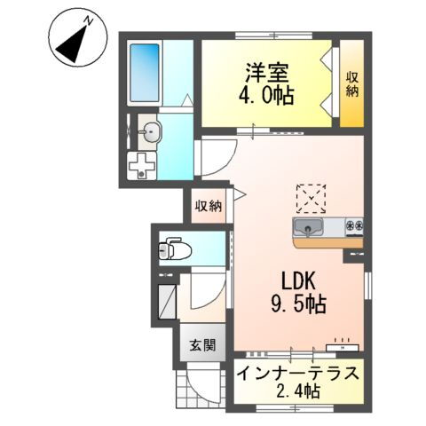 兵庫県宝塚市山本南１ 山本駅 1LDK アパート 賃貸物件詳細