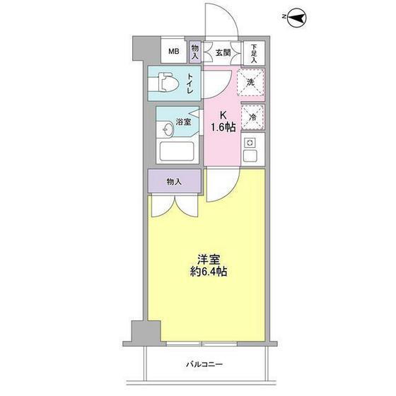 神奈川県川崎市中原区木月２ 元住吉駅 1K マンション 賃貸物件詳細
