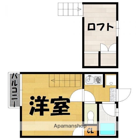 福岡県福岡市西区姪の浜３ 姪浜駅 1K アパート 賃貸物件詳細