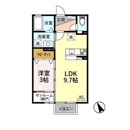 富山県高岡市石瀬 旭ヶ丘駅 1LDK アパート 賃貸物件詳細