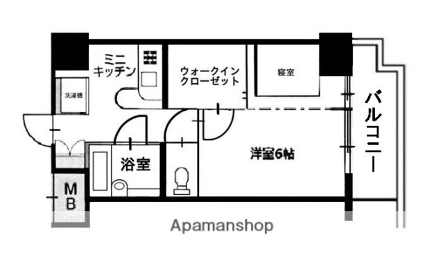 広島県広島市中区中島町 舟入町駅 1K マンション 賃貸物件詳細
