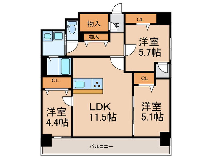 福岡県福岡市博多区博多駅南２ 博多駅 3LDK マンション 賃貸物件詳細