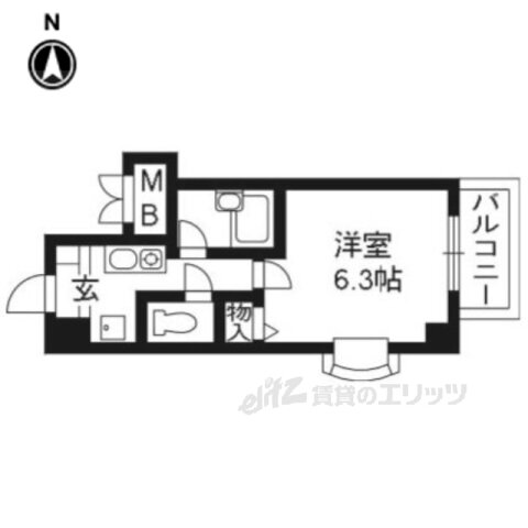 京都府京都市下京区佐竹町 大宮駅 1K マンション 賃貸物件詳細
