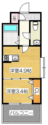 福岡県福岡市博多区神屋町 呉服町駅 2K マンション 賃貸物件詳細
