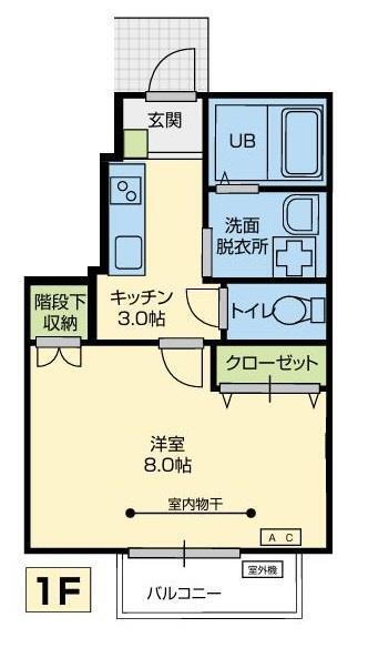 岩手県北上市花園町１ 北上駅 1K アパート 賃貸物件詳細