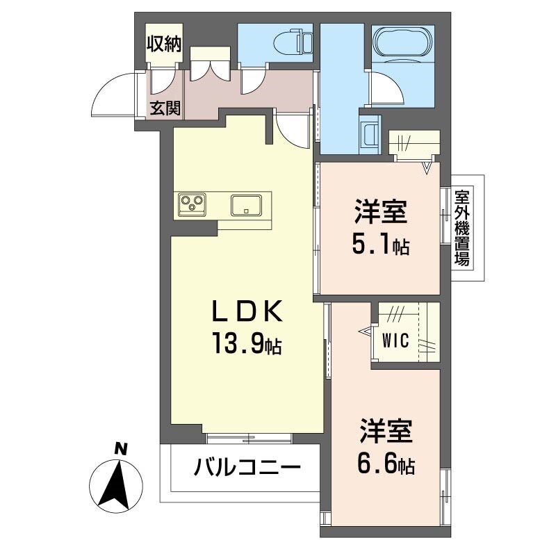 埼玉県さいたま市中央区下落合２ 与野駅 2LDK マンション 賃貸物件詳細