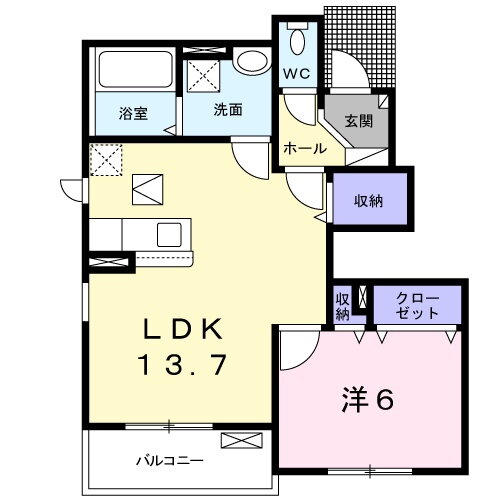 愛知県豊川市大木新町通１ 三河一宮駅 1LDK アパート 賃貸物件詳細