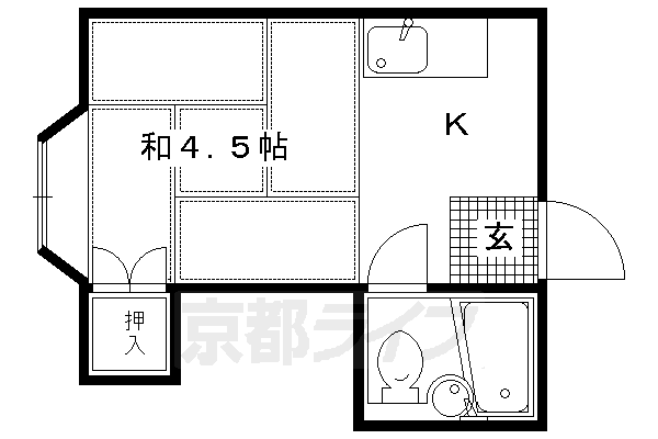 京都府京都市上京区下横町 北野白梅町駅 1K マンション 賃貸物件詳細