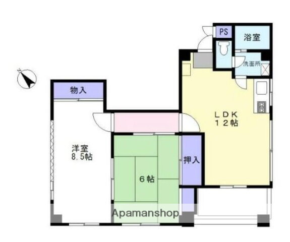 神奈川県横浜市南区宮元町２ 蒔田駅 2LDK マンション 賃貸物件詳細