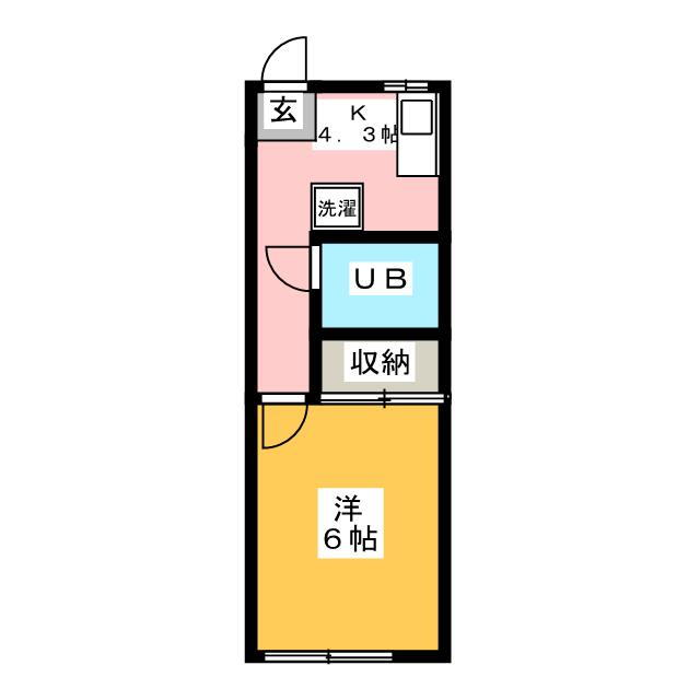 コーポ古川 1階 1K 賃貸物件詳細