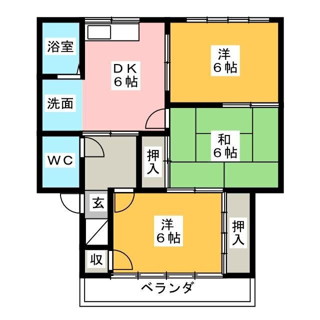 静岡県静岡市葵区緑町 3DK マンション 賃貸物件詳細