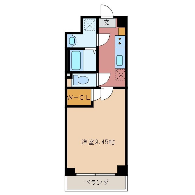 三重県四日市市西新地 近鉄四日市駅 1K マンション 賃貸物件詳細