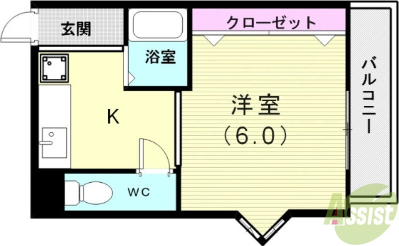 兵庫県神戸市垂水区向陽１ 垂水駅 1K マンション 賃貸物件詳細