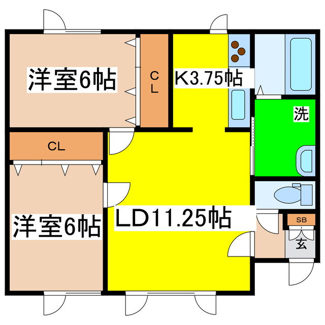 プラザハウスＩＩ 2階 2LDK 賃貸物件詳細