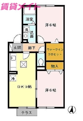 三重県津市一志町田尻 川合高岡駅 2DK アパート 賃貸物件詳細