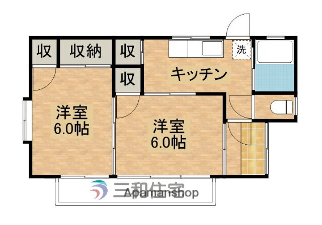 栃木県那須烏山市野上 烏山駅 2K アパート 賃貸物件詳細