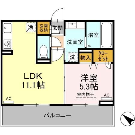 熊本県菊池市隈府 1LDK アパート 賃貸物件詳細
