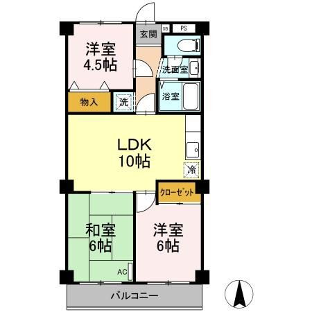 岡山県岡山市北区東花尻 3LDK マンション 賃貸物件詳細