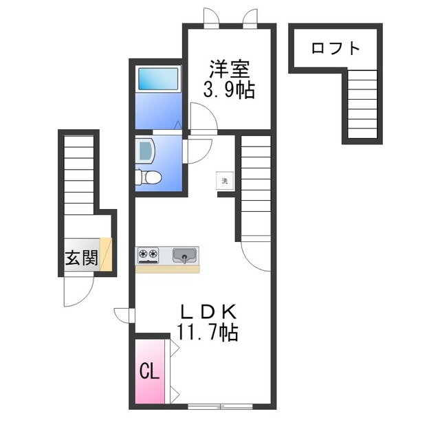 大阪府堺市東区菩提町５ 初芝駅 1LDK アパート 賃貸物件詳細