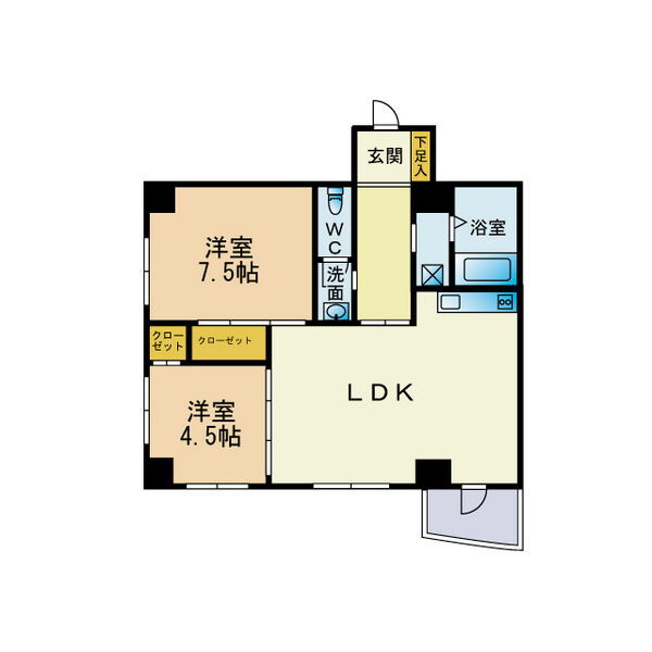 アクアトピア南郷通Ｉ（旧名称ＣＡＳＡ　ＲＯＳＡ） 6階 2LDK 賃貸物件詳細