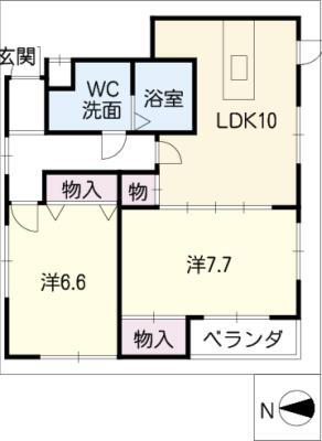 Ｙ．ＨＯＵＳＥ 3階 2LDK 賃貸物件詳細