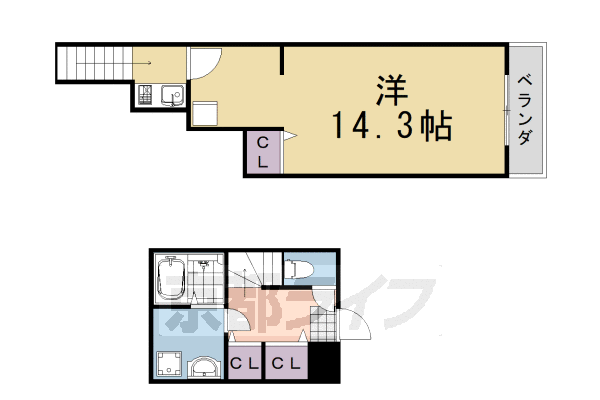 京都府京都市西京区山田上ノ町 上桂駅 1K マンション 賃貸物件詳細