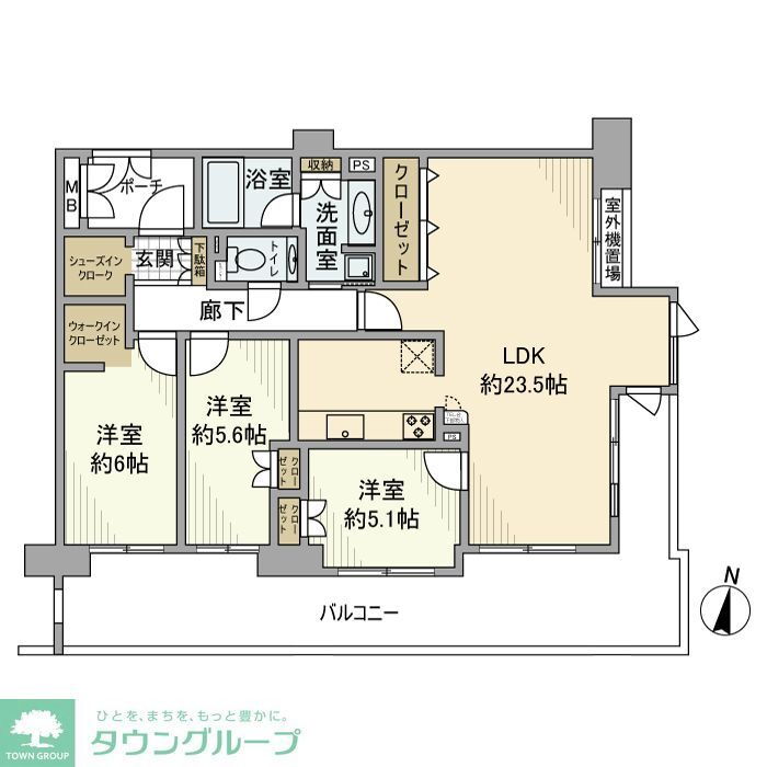 神奈川県横浜市戸塚区品濃町 東戸塚駅 3LDK マンション 賃貸物件詳細