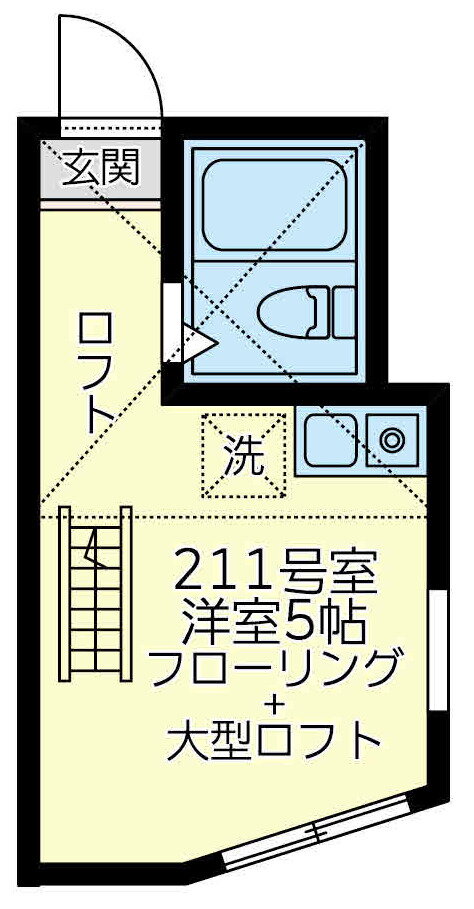 神奈川県横浜市鶴見区上末吉５ 綱島駅 ワンルーム アパート 賃貸物件詳細